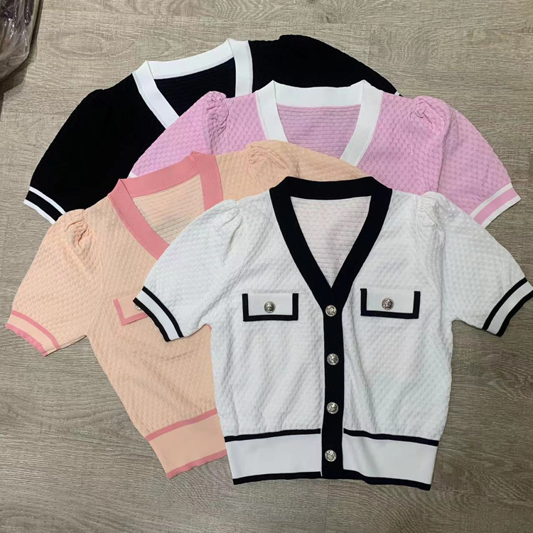 Elegant summer short sleeve T-shirt