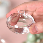 创意中国风学生书法明镜玻璃砚滴储水圆形水滴磨墨用水孟文房四宝