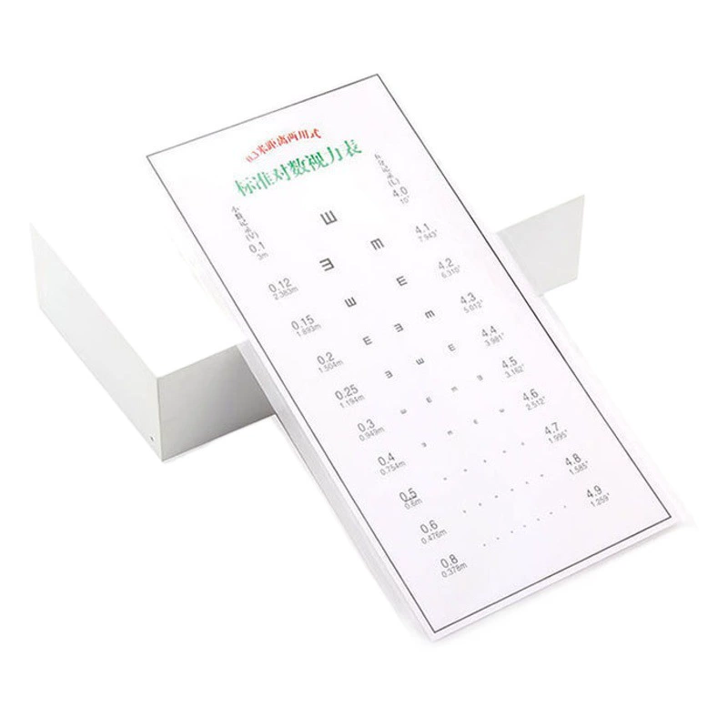 Ближневосточная визуальная карта зрения пресбиопический диффузор пластиковый герметичный небольшой магазин карточных очков Офтальмологическая оптометрия для зрения пресбиопическое обследование