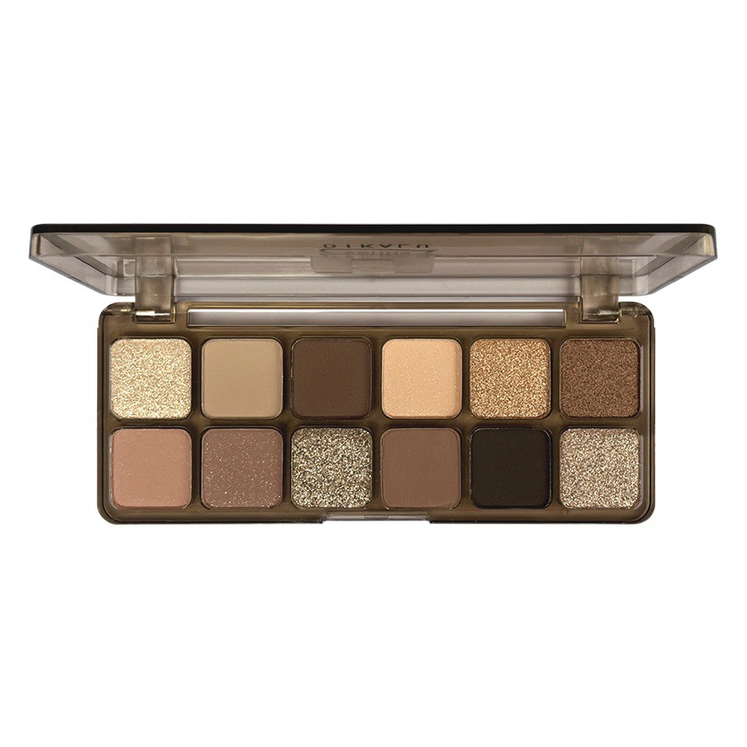 DIKALU sombra de ojos placa de cemento 12 color crudo neutro mate color tierra leche té placa productos genuinos rubor