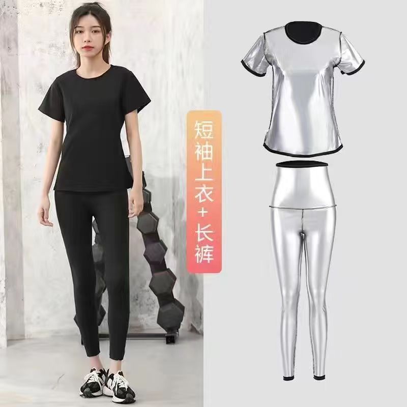 Traje de sauna, pantalones deportivos para mujer, pantalones deportivos de cintura alta, talla grande, moldeadores de cuerpo, fitness, quemagrasas