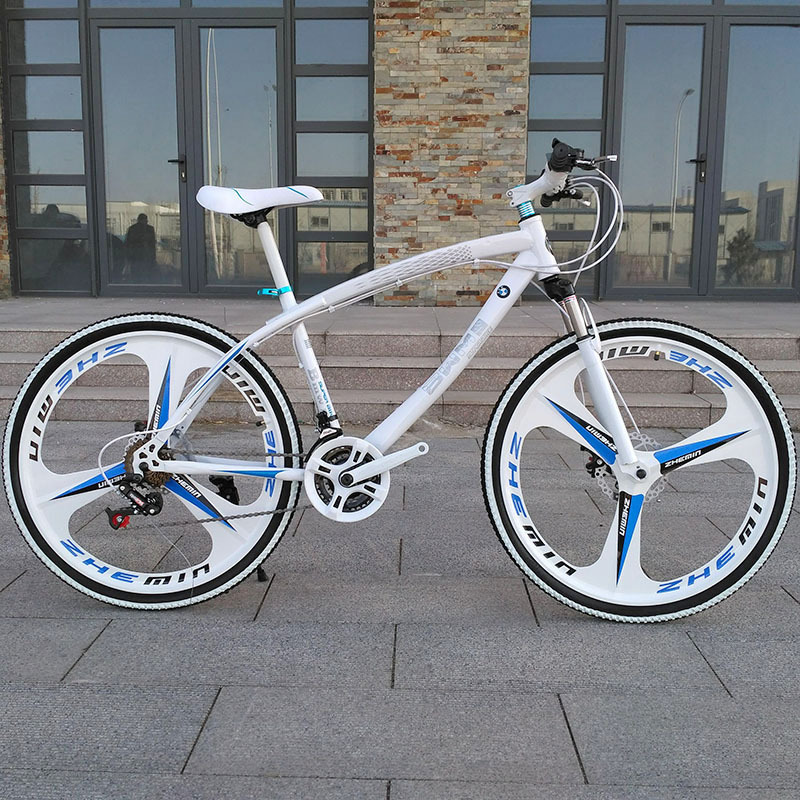 BMW-style mountain bike for adults, men and women, with shock absorbers, disc brakes, suitable for off-road racing, road riding, and student use BMW-style mountain bike for adults, men and women, with shock absorbers, disc brakes, suitable for off-road racing, road riding, and student use