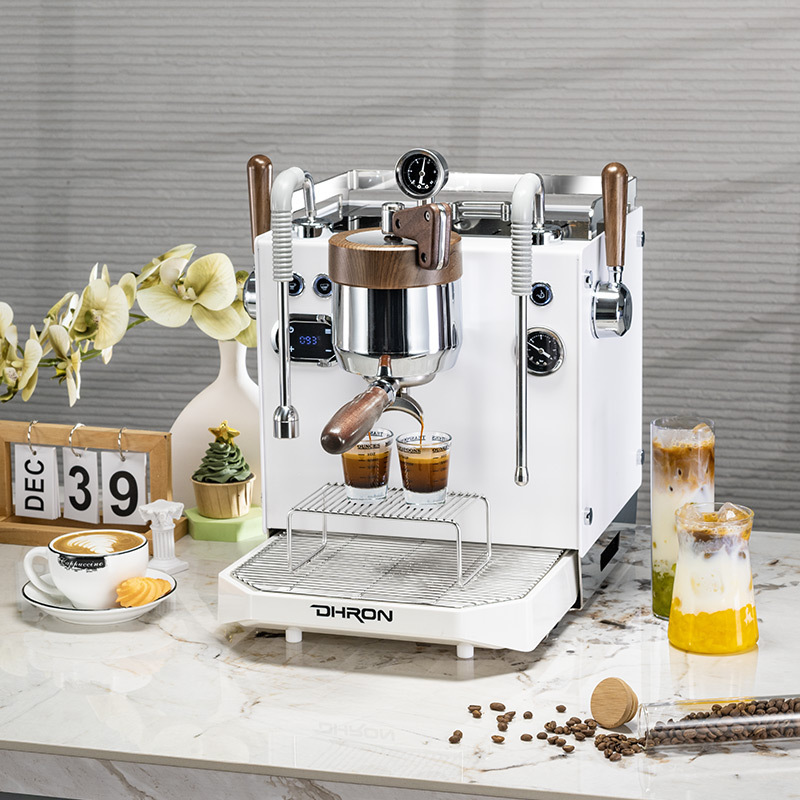 DHRON DILAN DR7109 infinite variable pressure lever Italian semi-automatic coffee machine small commercial milk tea shop