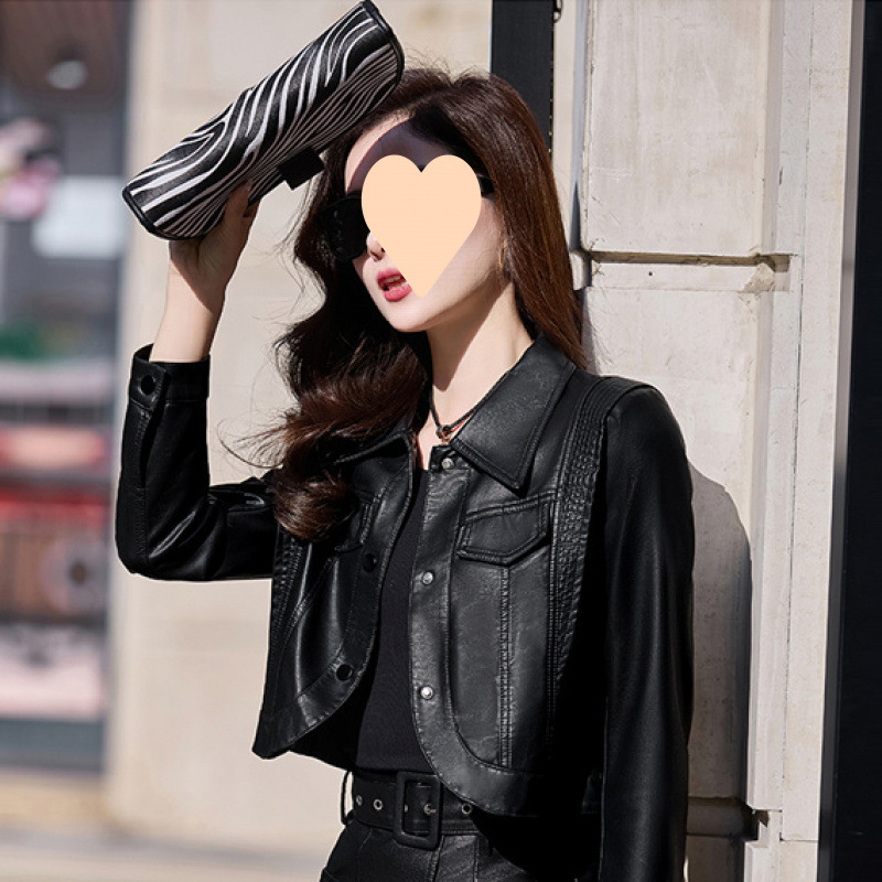 검은색 가죽 자켓