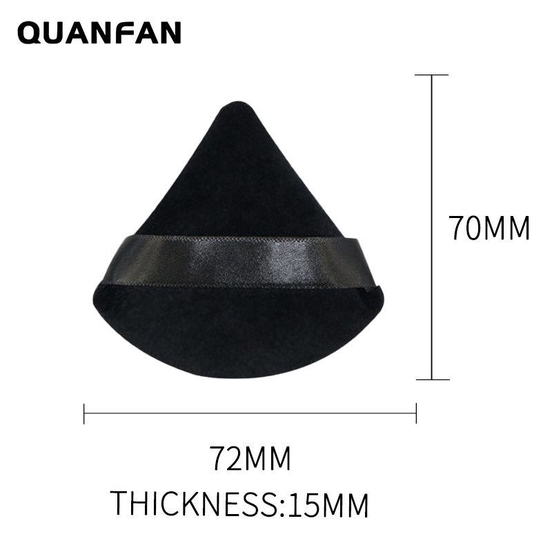 Triángulo seco puff fibra de comercio exterior de cristal de algodón delicado maquillaje belleza maquillaje herramientas puff transfronteriza caliente