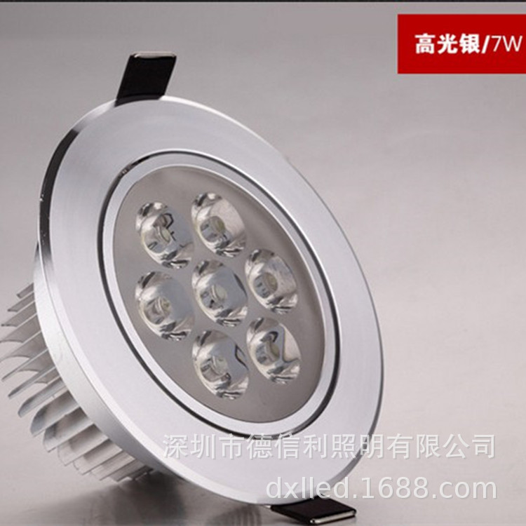 LED wall washing light, spot light, living room, hotel, exhibition hall, embedded high-power bullseye light, ceiling light, 3W 5W 7W spot light
