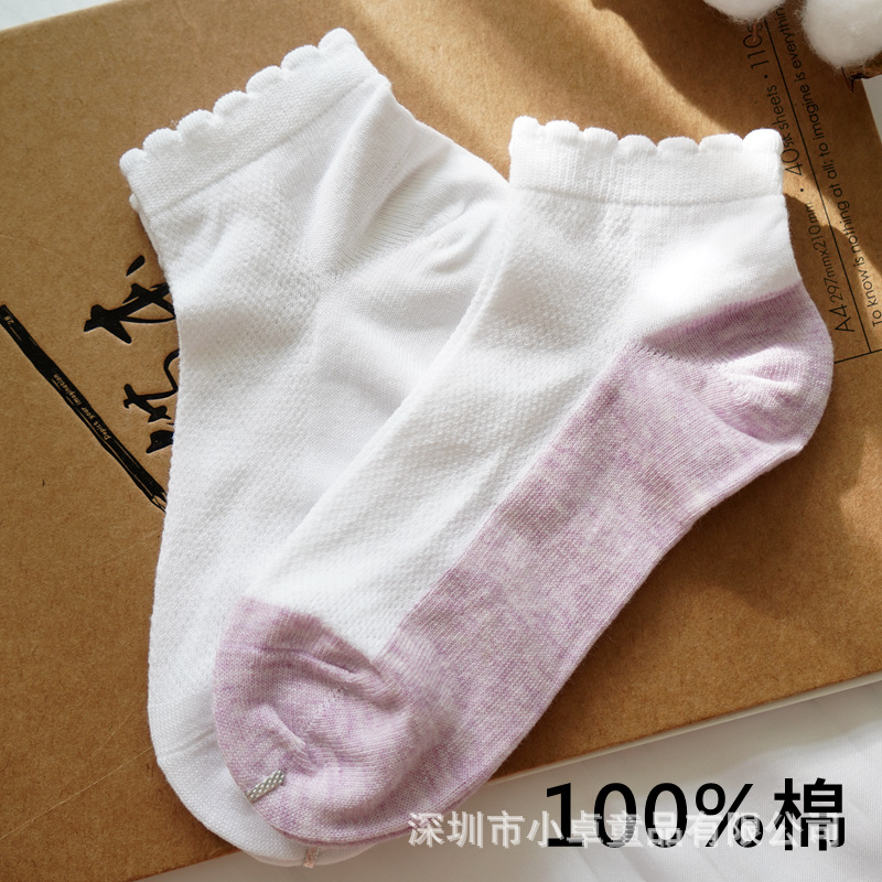 批发儿童袜白色薄款春秋夏季网眼透气女童袜纯棉学生袜短袜新款