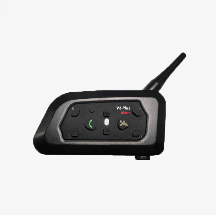 Neutral V6Plus Motorcycle Helmet Bluetooth Headset for 2 People to Talk at the Same Time Pinhole 3.5mm Interface Without Logo Version