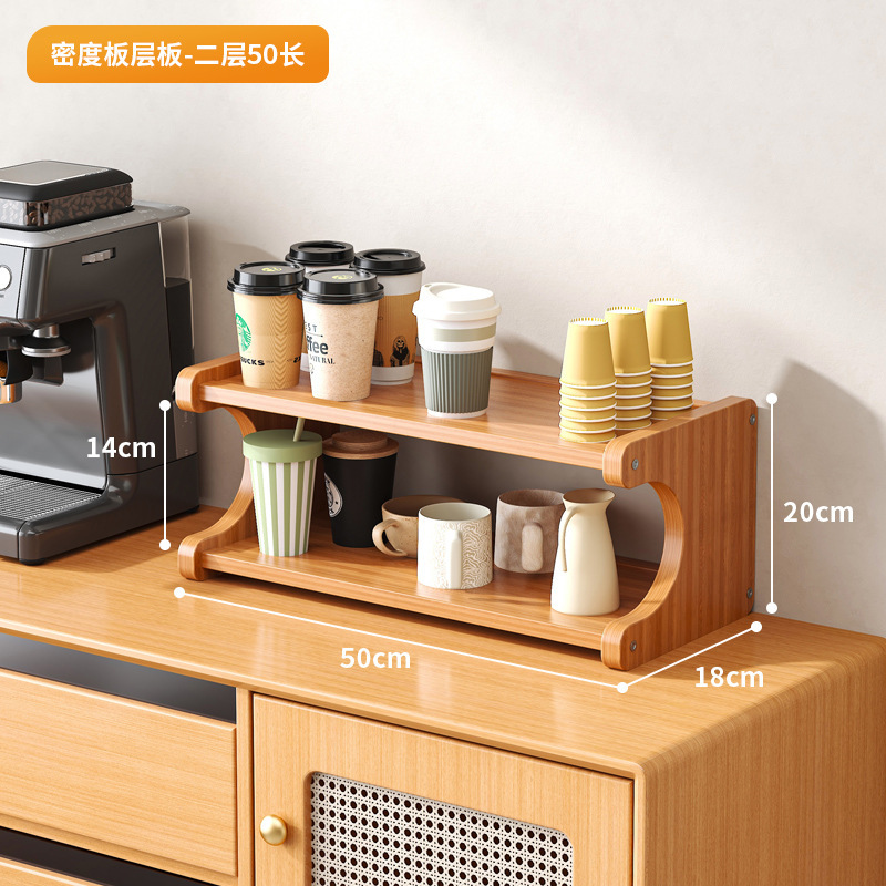 カップホルダーのコップ収納棚家庭用多層デスクトップティーカップ棚の茶器収納棚のサイドキャビネットの水杯棚|undefined