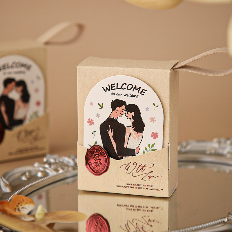 クリエイティブレコード喜糖箱結婚テーブル糖箱高級感結婚式手提げシンプル糖果箱喜糖袋空箱|undefined