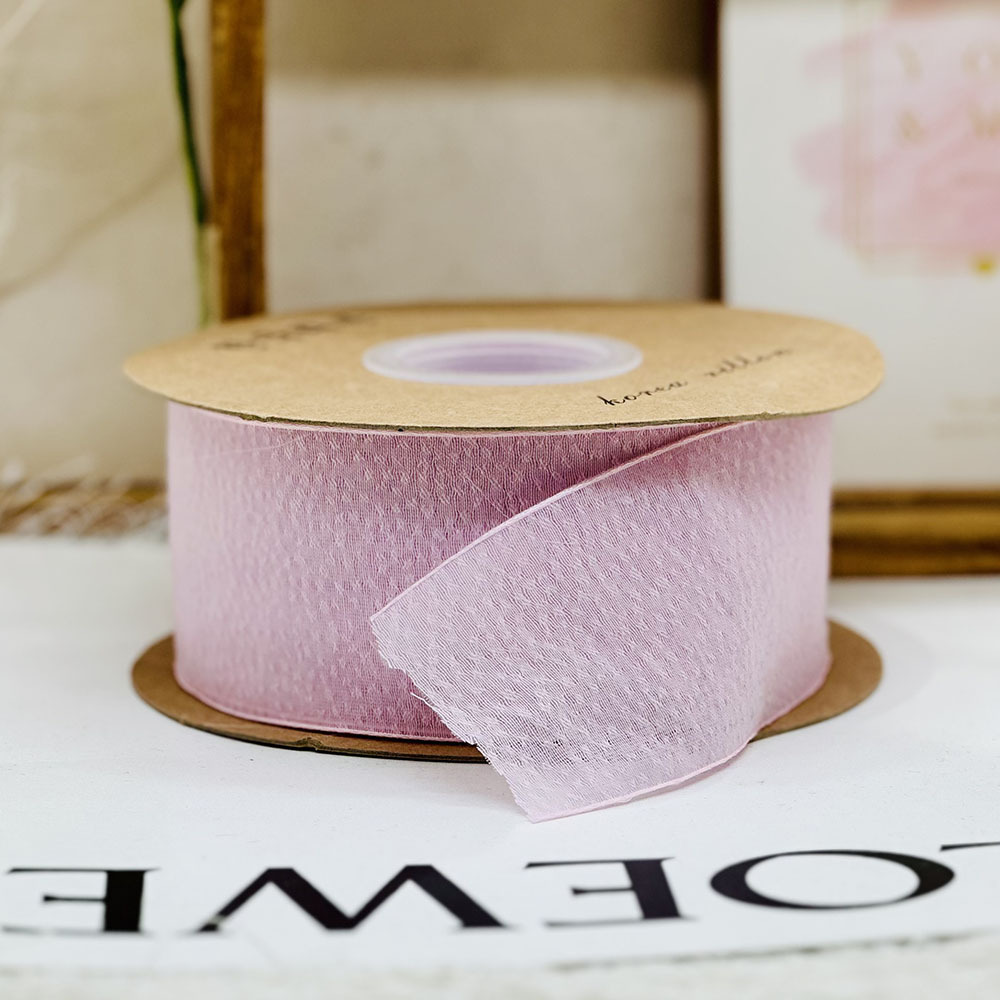 Color claro de alto nivel Jacquard nieve hilo decoración nieve hilo cinta cinta de seda regalo de embalaje floral cinta de cabello