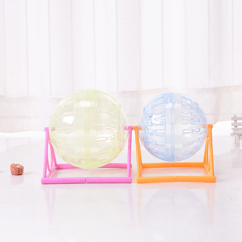 Juguetes de hámster bola de ratón oro oso de cristal rodillo rodillo 12cm