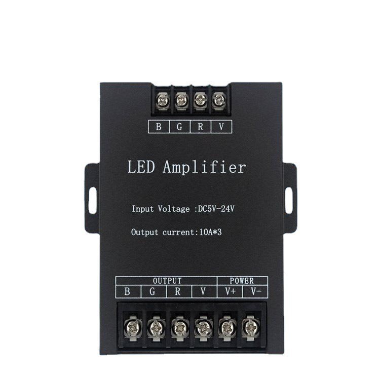 Manufacturer controller 30A aluminum shell amplifier lighting fixture intelligent seven-color LED light strip signal repeater dimming