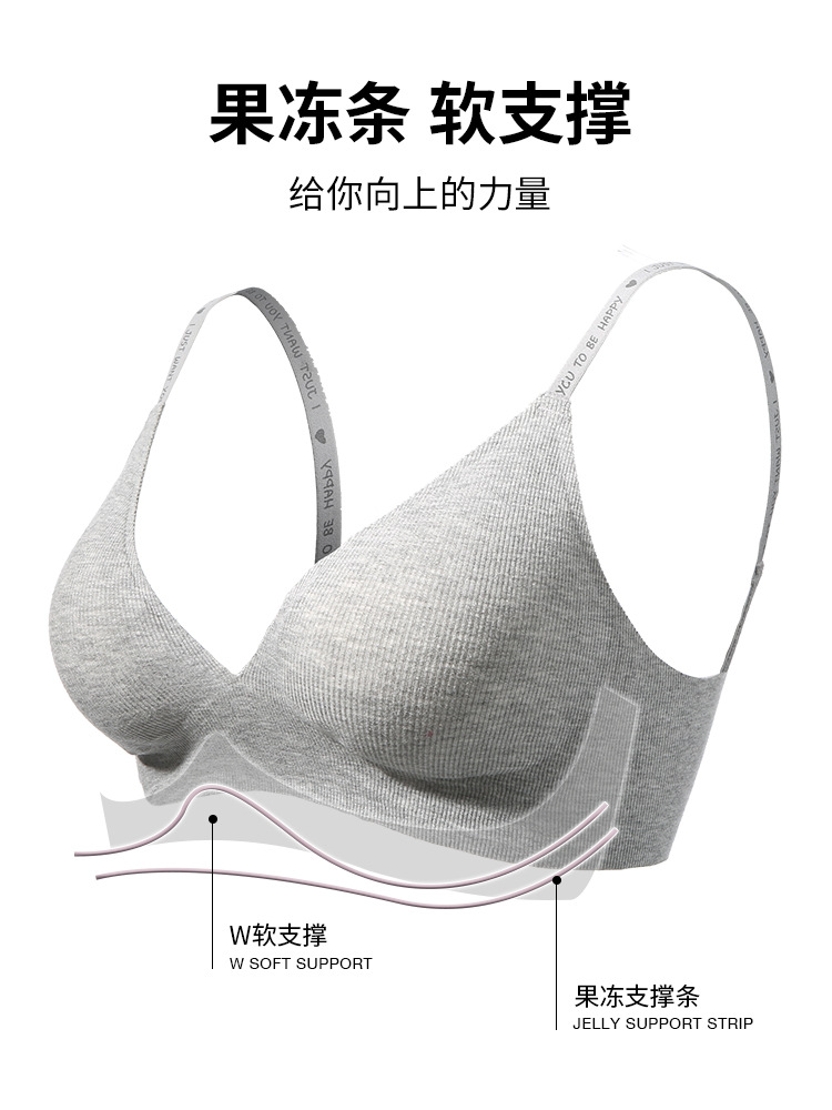 22 nueva ropa interior de pecho de las mujeres push up pequeño pecho Sujetador deportivo sin anillo de acero anti-flacidez colección superior par sujetador simple