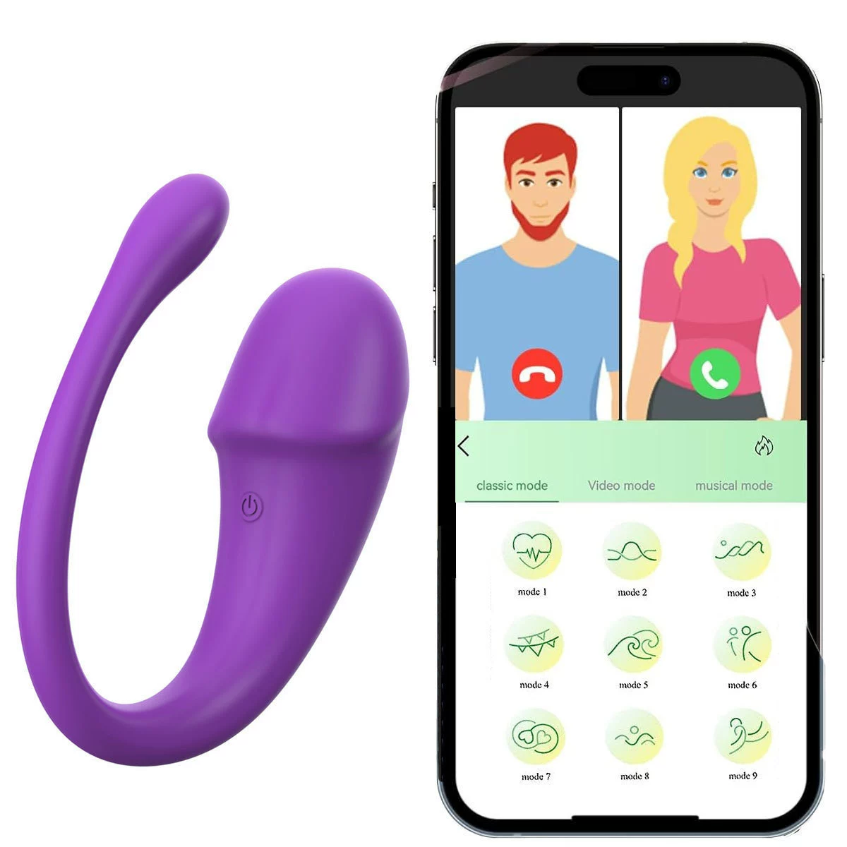 App-controlled Wireless Jumping Egg, Silent G-Spot Vibrator, Remote & Invisible Design