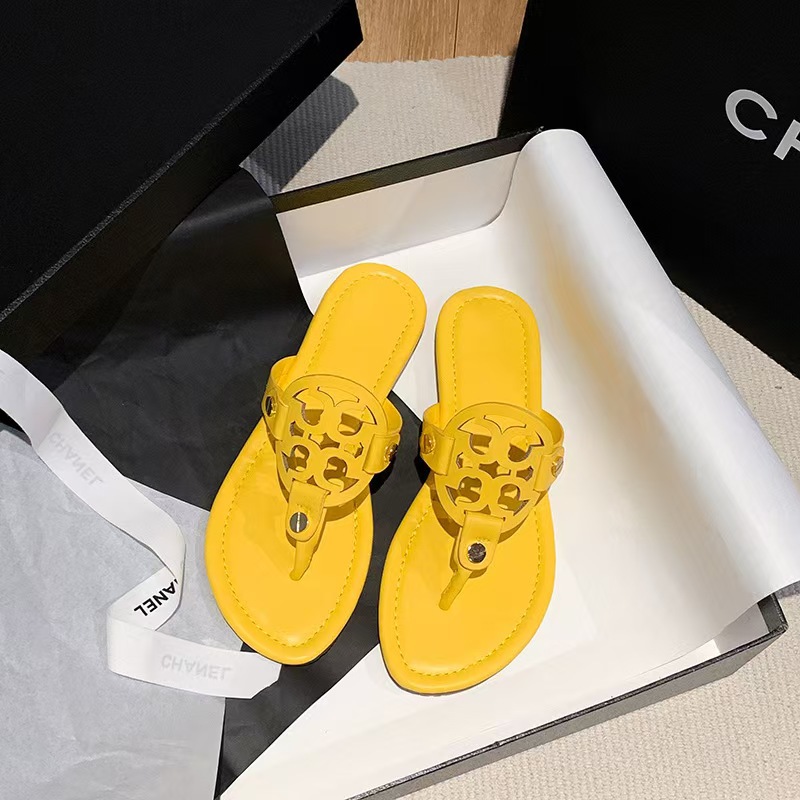 2024 nuevo tipo de zapatillas TB casuales con suela plana para mujeres de verano, zapatos de playa antideslizantes con suela gruesa