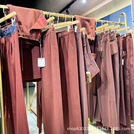 中高端女装牛仔裤休闲裤批发尾款货实体走份专柜撤柜服装尾单货源