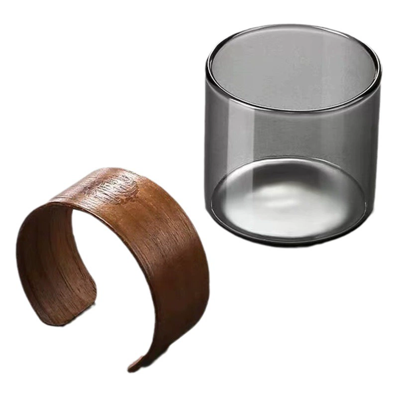 Стеклянная чайная чашка костюм Мужская чайная чашка кунг-фу Высококачественная чайная чашка с защитой от ожогов Чайный набор Бытовая чайная чашка Маленькая чайная чашка