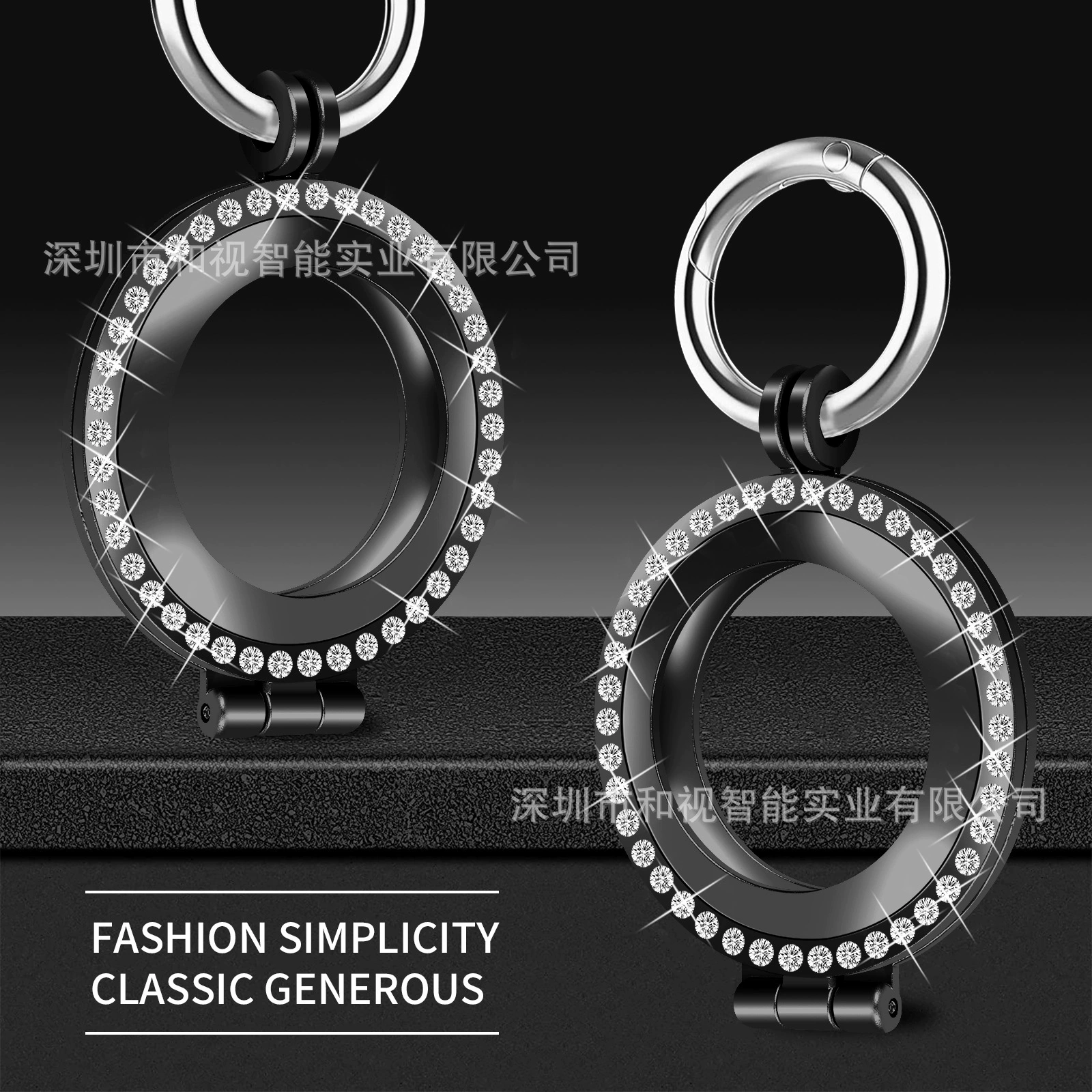 Подходит для Apple AirTag Tracker Защитный чехол Металлический защитный чехол Алмазный защитный чехол Защитный чехол из сплава