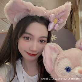 网红同款发卡玲娜贝儿发箍小狐狸毛绒发饰可爱卡通狐狸耳朵头箍
