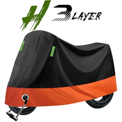 Cross-border motorcycle cover, motorcycle sun | Car clothing - m18080100cm-black-orange