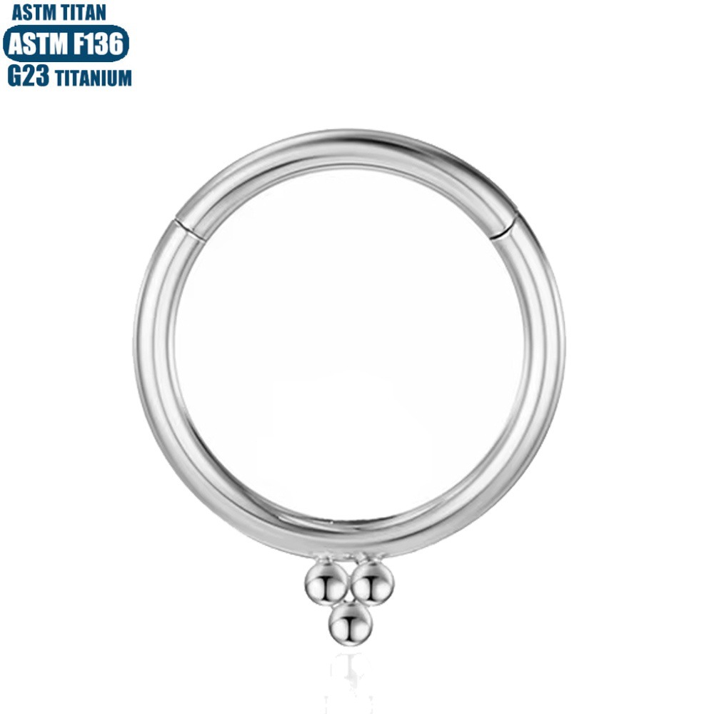 Silver pointed spike labret stud material detail