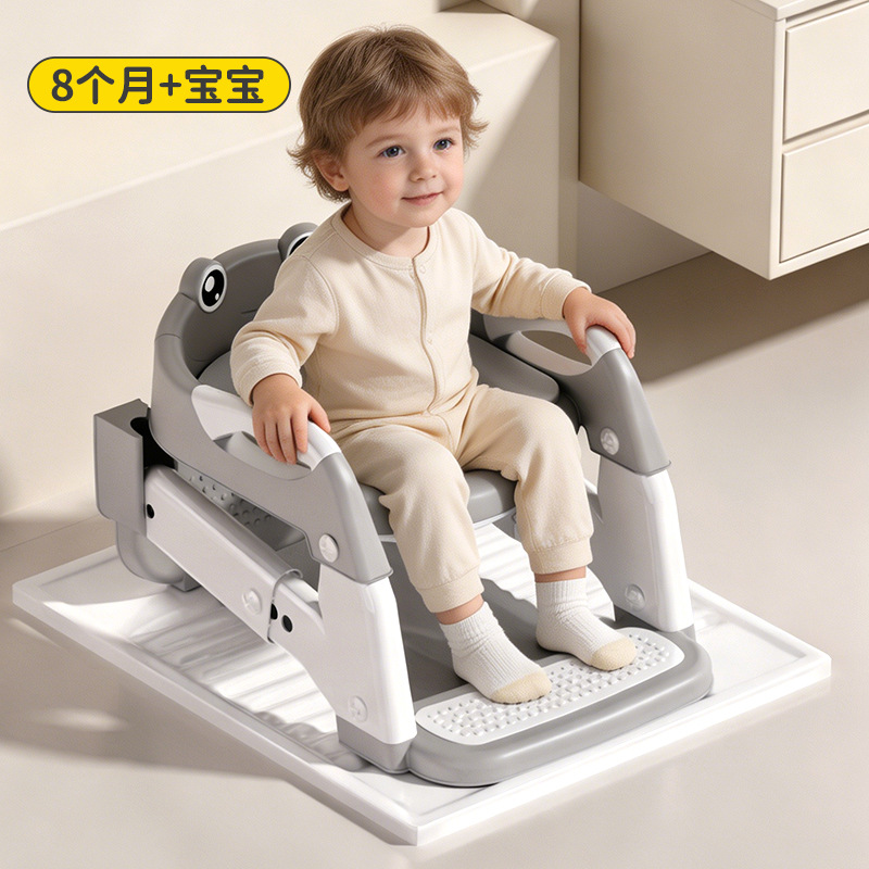 Escalera infantil plegable, inodoro antideslizante multipropósito 3 en 1 para niños y niñas, inodoro