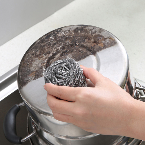 [Meiya] Wholesale steel wire balls, no rust, no chips, cleaning balls, cleaning pots and brushes, kitchen and department store batches