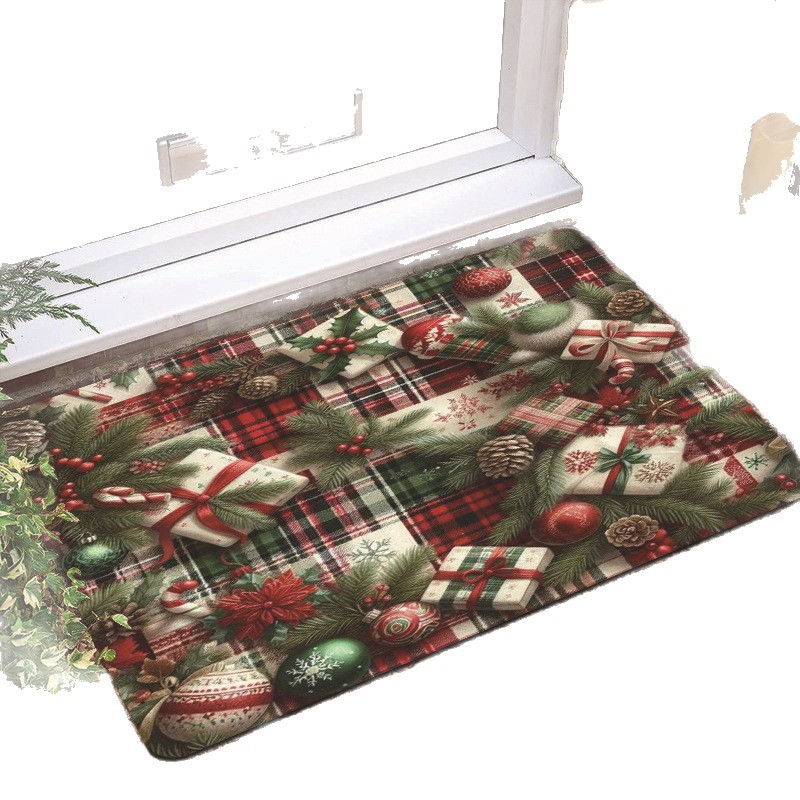 Nuevas esterillas de puerta de Navidad, esterillas de enano de Navidad, esterillas de barro de diatomitas, esterillas antideslizantes
