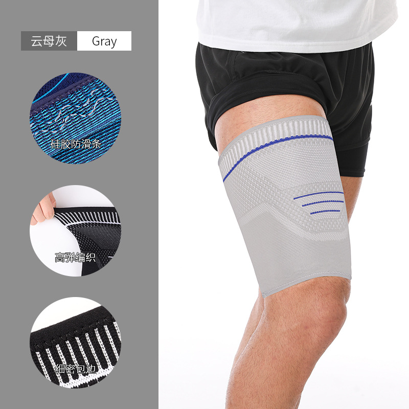 Suministro directo de fábrica de protección de muslos deportivos presurizados ligeros, leggings de punto de compresión, elástico de cuatro lados, absorción de sudor, baloncesto para correr al aire libre image 7