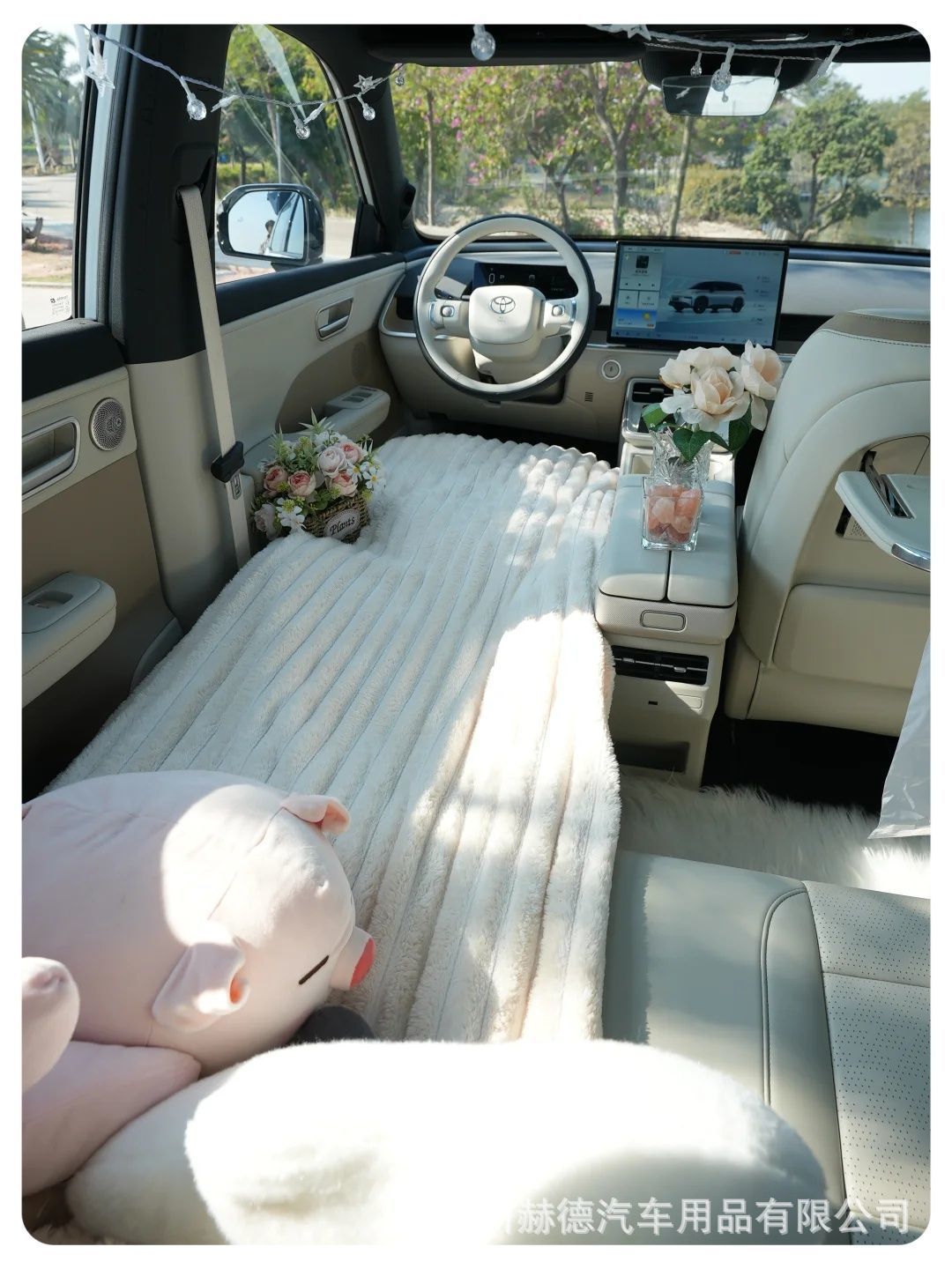 Platinum/Bz3 Front Seat Sleeping Pad Car Sponge Bed Free Inflatable Anti-Slip Car Mattress Lunch Break Sleeping Pad