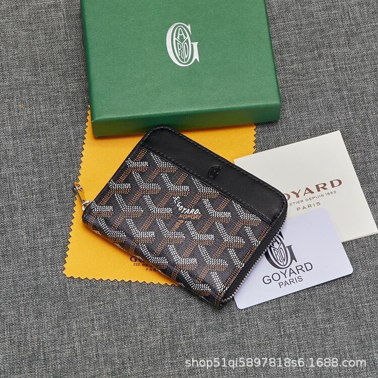 2026 Cross-Border Zipper Wallet Hot Sale Dog Tooth Short Goya Wallet Multifunctional Business Card Holder Coin Storage 2026 Cross-Border Zipper Wallet Hot Sale Dog Tooth Short Goya Wallet Multifunctional Business Card Holder Coin Storage