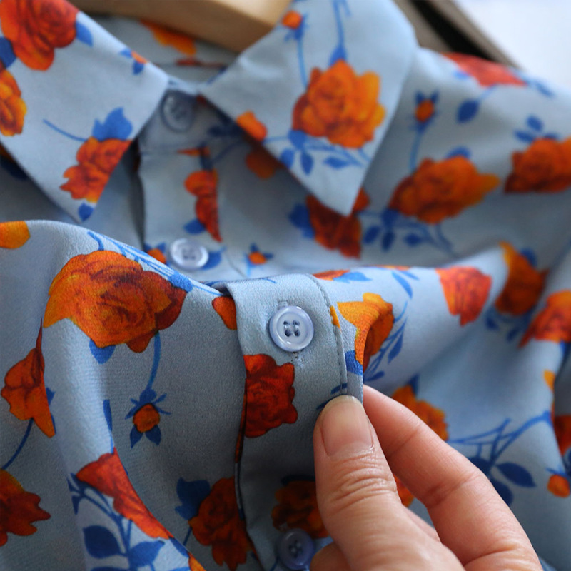 Elite silk retro spring shirt
