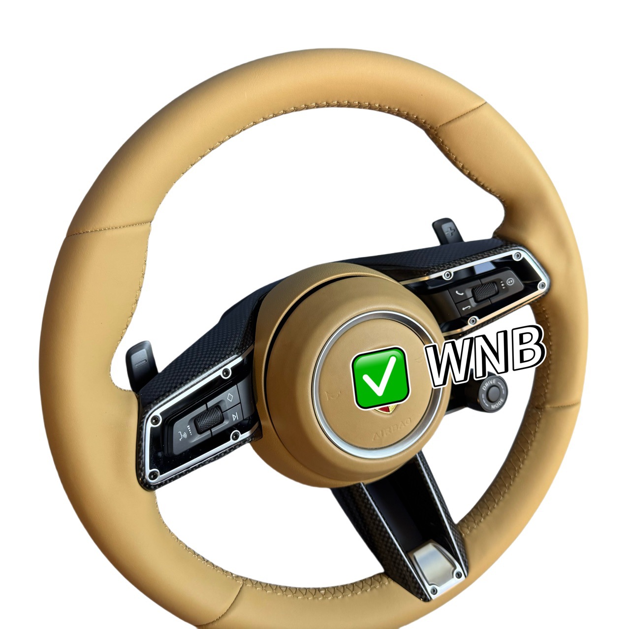 Carbon Fiber Steering Wheel for Porsche Cayenne Macan Panamera 911 718 992