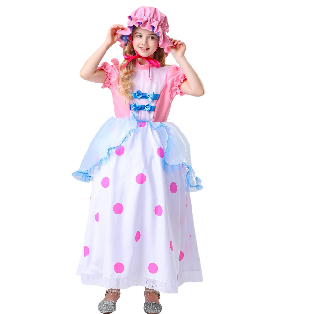 萬聖節服裝cosplay牧羊女寶貝歐美電影玩具總動員兒童舞台演出服