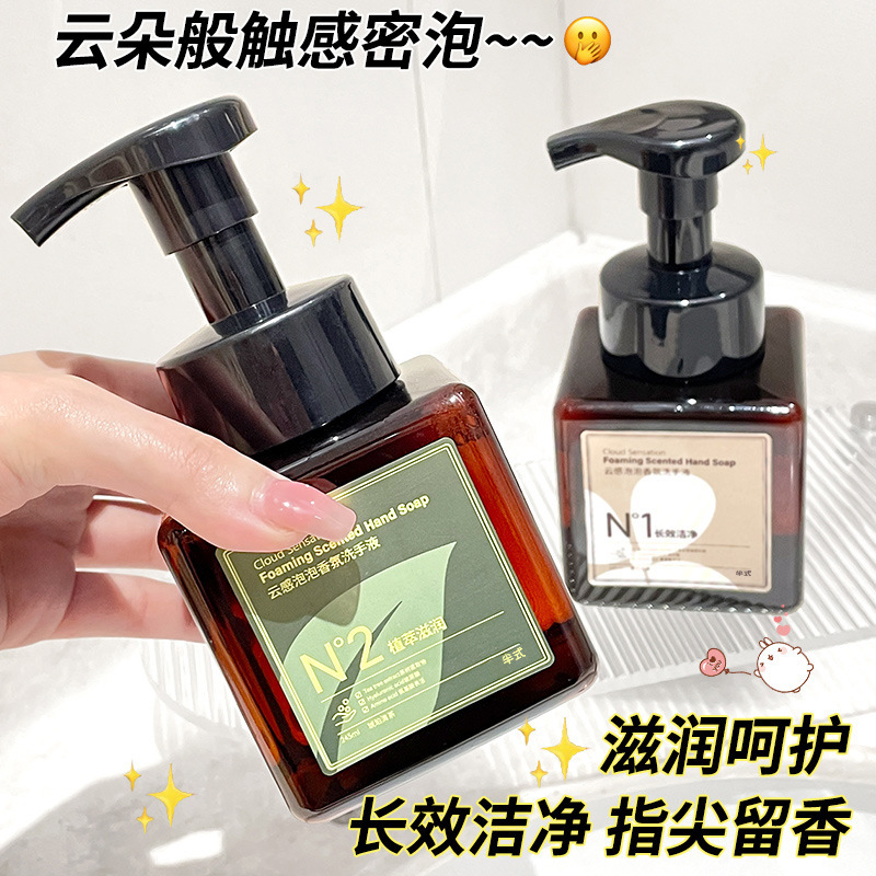 Gentle Decontamination and Grease Removal Press-Type Hotel Foam Dense Antibacterial and Fragrance Household Care Hand Sanitizer