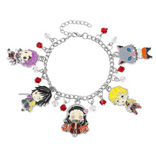 动漫周边鬼灭之刃漫展灶门炭治郎伊之助弥逗子手链卡通可爱手饰