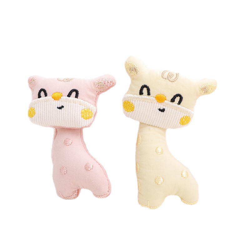 Accesorios de tela hechos a mano de dibujos animados colgantes INS animales de color café coreanos oso conejo lindo accesorios para el cabello infantil