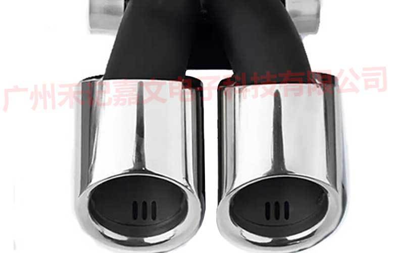 Suitable for Porsche 718 981Boxster Kaman Exhaust Pipe Modified Gts Double Three-Layer Black Tail Pipe