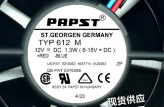 直销原装进口品牌风扇 TYP612M 6025 12V 1.3W工业变频直流风扇