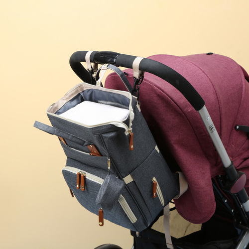 Cross-border multi-compartment backpack mummy bag multi-functional lightweight mother and baby bag travel bottle diaper mummy bag