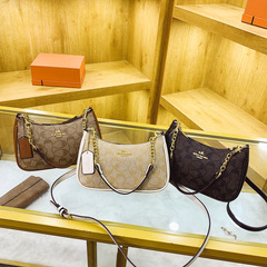 馬拉車鏈條月牙麻將女包2024新款法式精緻外出腋下包輕奢高檔女包