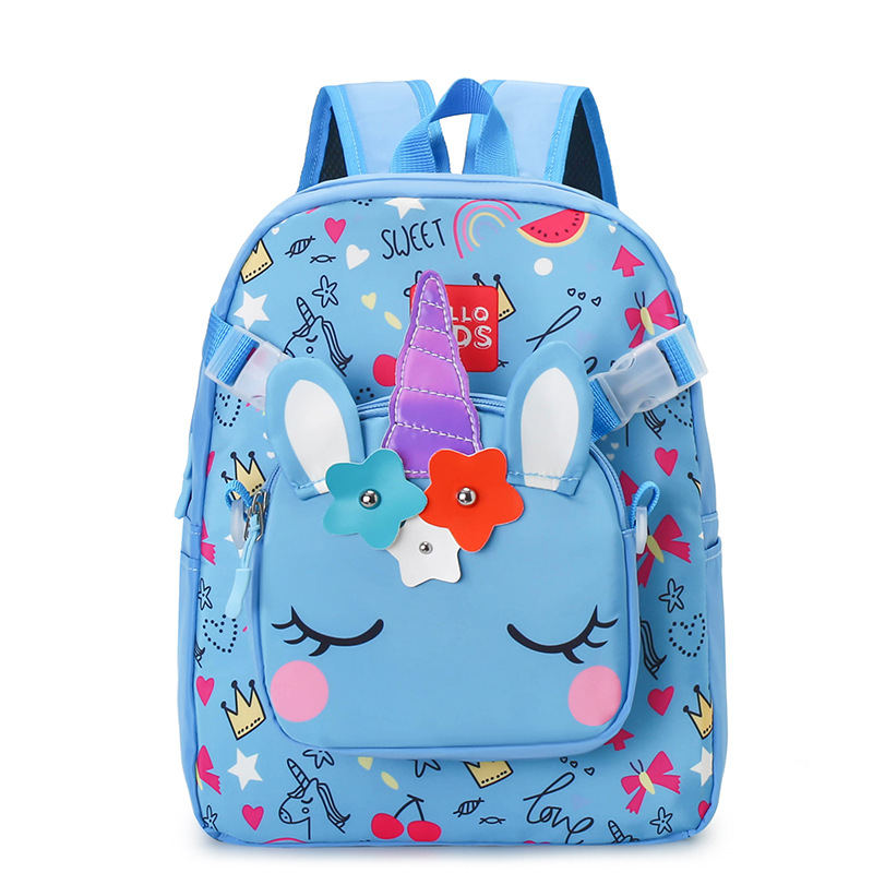 Mochila coreana para niños lindas niñas bolsas de dibujos animados mochila unicornio jardín de infantes pequeña clase mochila para bebés
