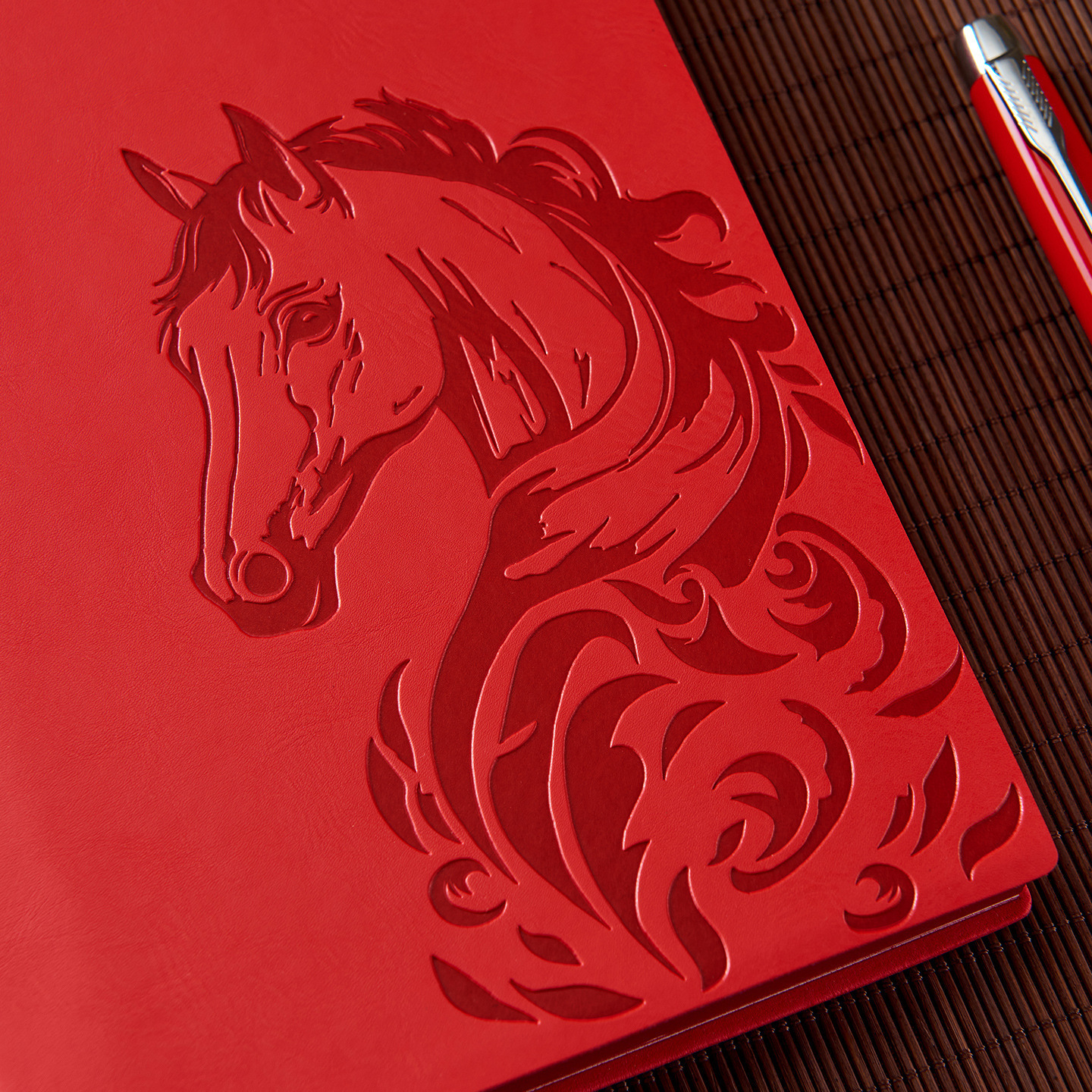 2026 nuevo caballo año cuaderno de notas de oficina de negocios de estilo nacional A5 avanzado puede ordenar logotipo impreso