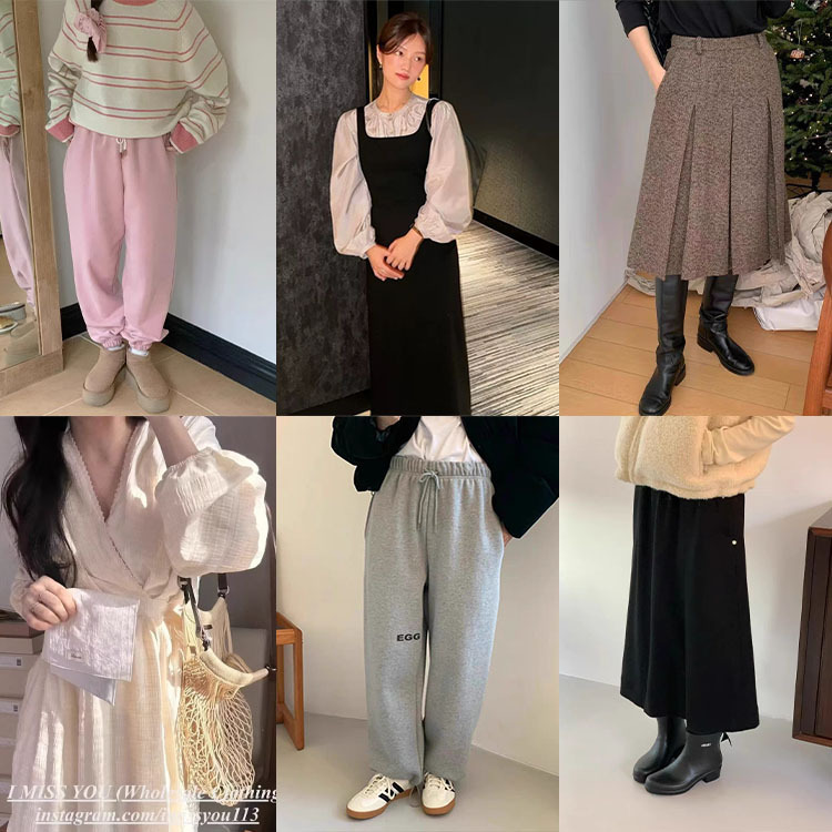 [in Stock, Immediate Dispatch for Winter 2025, No Returns or Exchanges for Non-Quality Issues] Korean Dongdaemun Clearance Sale, Collection of Bottoms