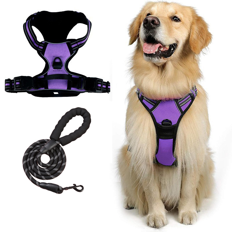 Nuevo perro transfronterizo corda de tracción a prueba de explosiones correa de pecho para perros grandes cuerda de perro reflectante chaleco tipo mascota