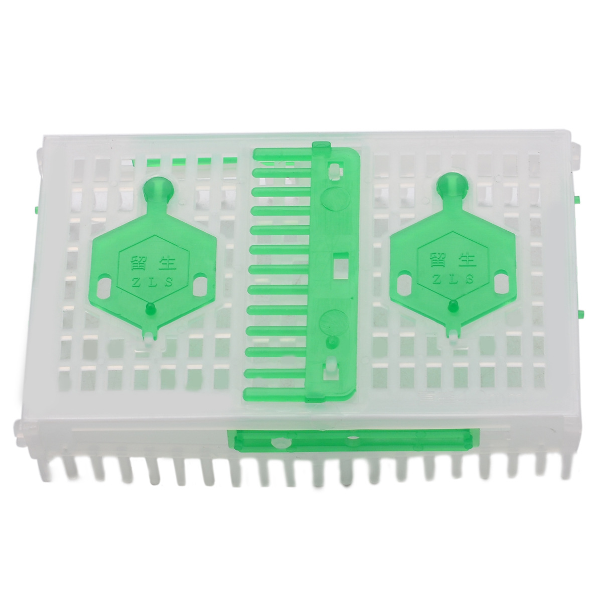 【小额批发】跨境出口 养蜂工具中蜂意蜂专用塑料针扣式蜂王笼