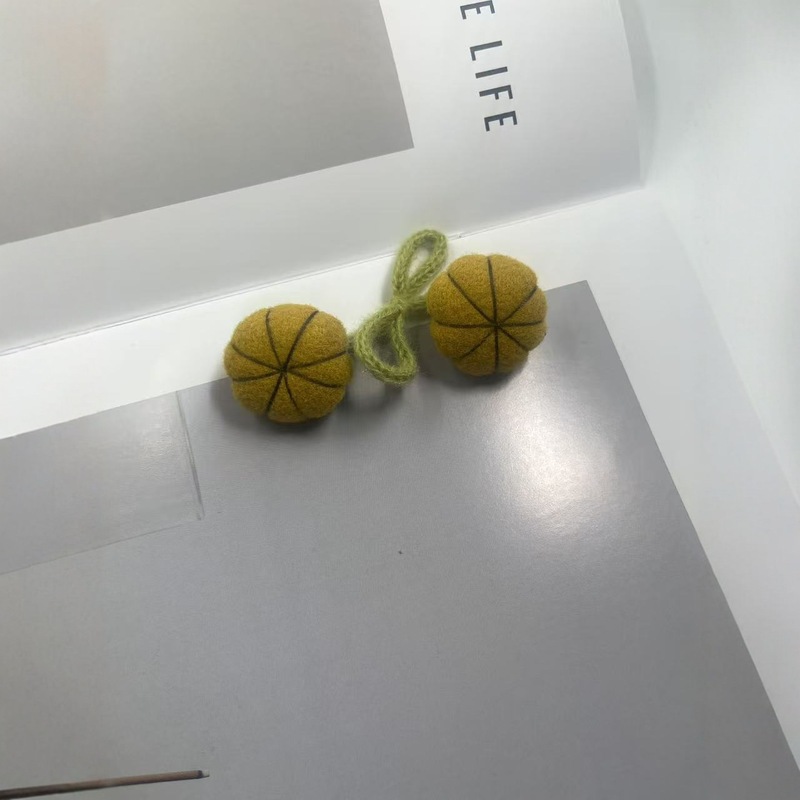 新款手工编织南瓜饰品配件diy手工潮服手机壳饰品挂件钥匙扣配件|undefined