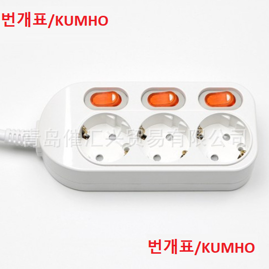 韩国KUMHO圆孔单独独立开关插座250V16A  WI-MC1633等全系列