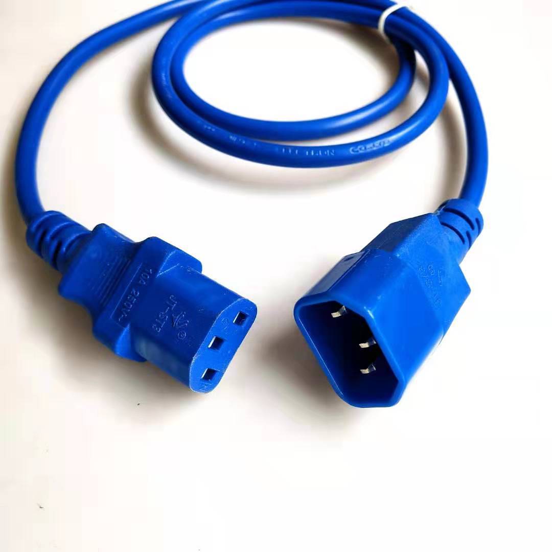 耐高温阻燃PDU对接延长线大电流C13转C14C19转C20电源线工厂直供